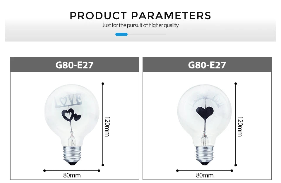 Romantic Filament Bulb – Love in Every Glow - Lumiglo