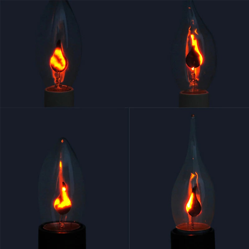 Vintage LED Flame Effect Candle Bulb - Lumiglo