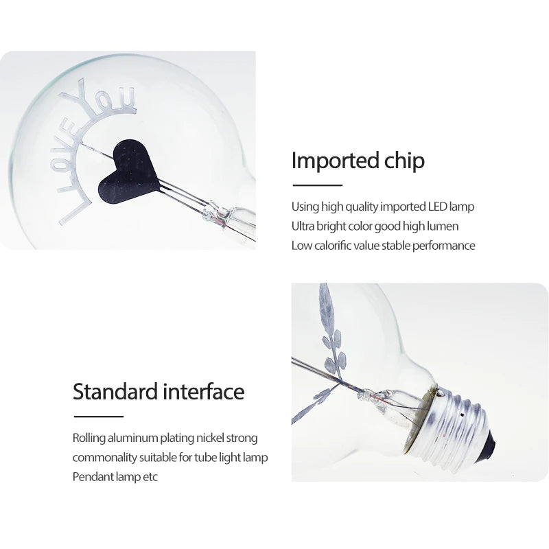 Romantic Filament Bulb – Love in Every Glow - Lumiglo