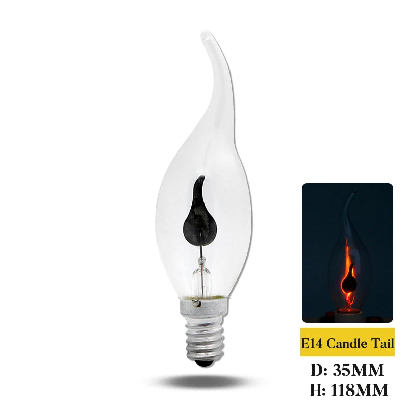 Vintage LED Flame Effect Candle Bulb - Lumiglo
