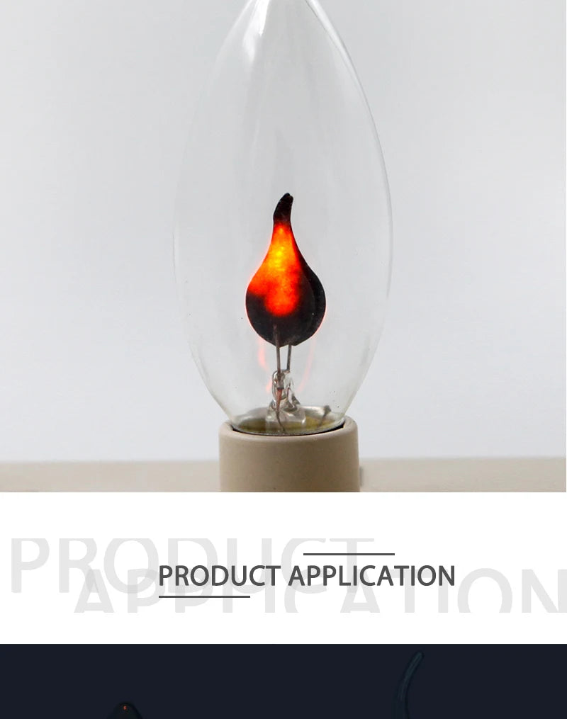 Vintage LED Flame Effect Candle Bulb - Lumiglo