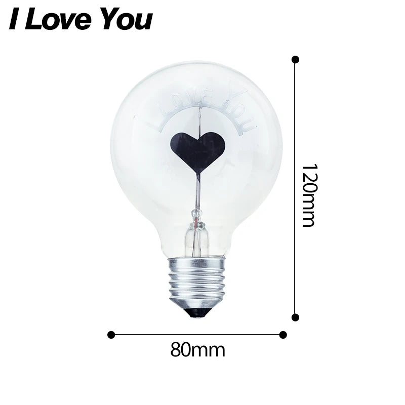 Romantic Filament Bulb – Love in Every Glow - Lumiglo